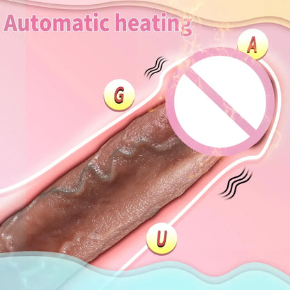 Heated Thrusting Dildo for G-Spot Stimulation